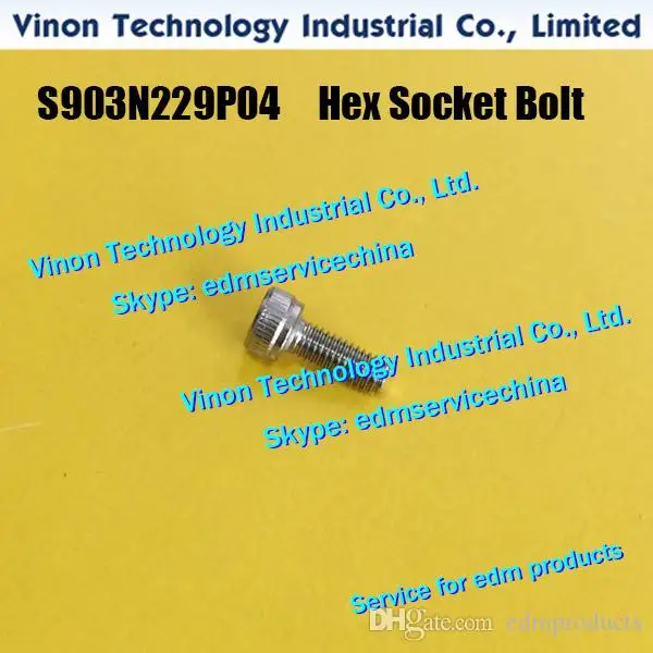 

(10pcs/lot) S903N229P04 edm Hex Socket Bolt SUS-ANA 34.103.075, 2210002351 for Nozzle Adapter X187B370H03 SX, CX,FX,