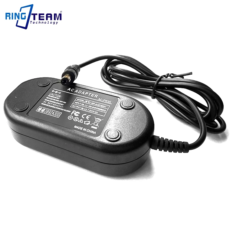 DC 5.5x2.5mm AC Power Adapter AC-PW20 PW20 PW20AM for NP-FW50 Dummy Battery (Power Adapter Only PW20 Coupler Not Included)