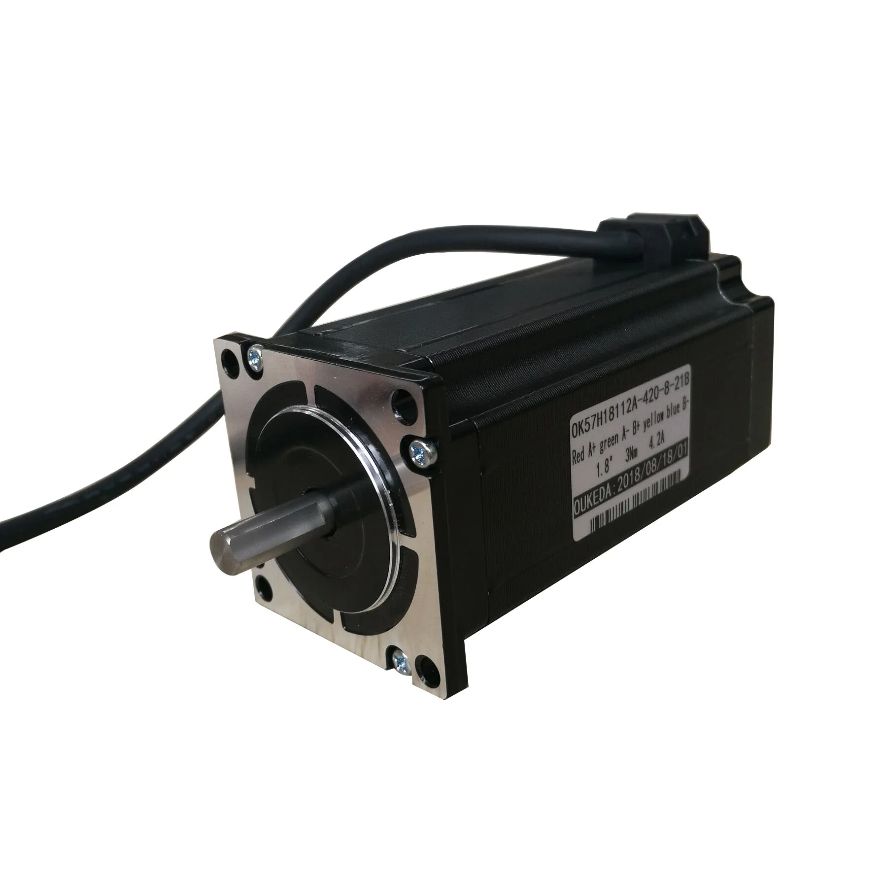 57 motor lengthened body 112mm high torque 3N.m two-phase four-wire 4.2A 57 stepping motor motor