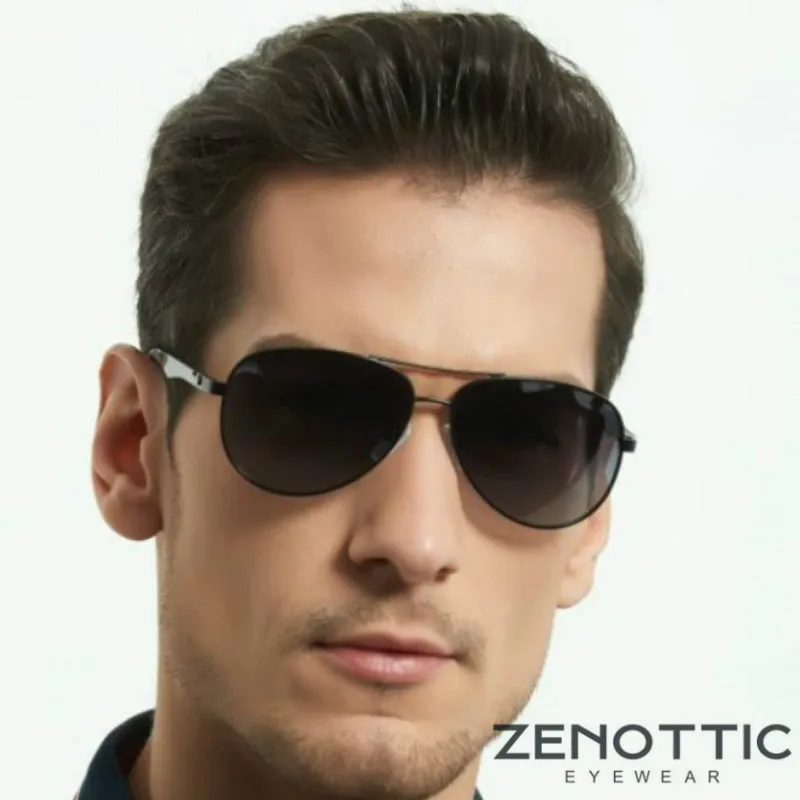 ZENOTTIC Hot Sale Carbon Fiber Polarized Sunglasses Pilot Shade for Men 100% Uv Protection Fishing Driving Golf