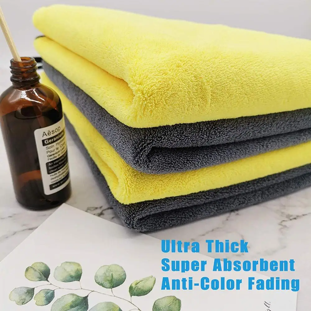 Factory wholesale Premium Microfiber Auto Detailing Seamless Towel Microfiber Auto wash towel One-Time Drying The Whole Vehicles