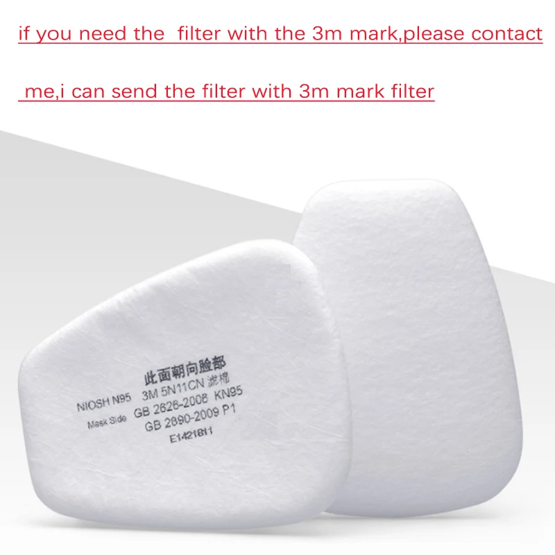 10/20/50/100Pcs 5N11 Dust-Proof Cotton Filter  Replaceable For 6200/7502/6800 Chemical Respirator Gas Mask Spraying Painting