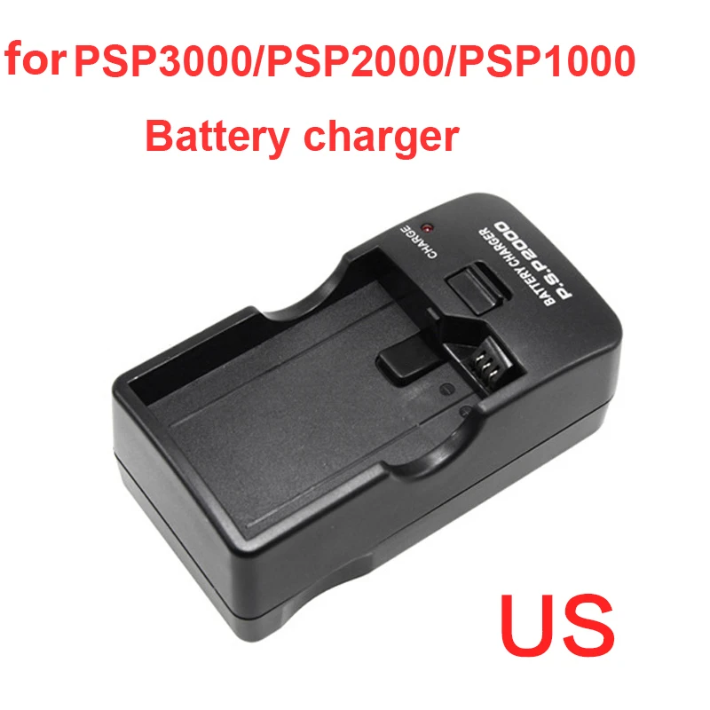 US Plug Battery Charger Desktop Wall Charger Stand for PSP 1000/2000/3000 Battery