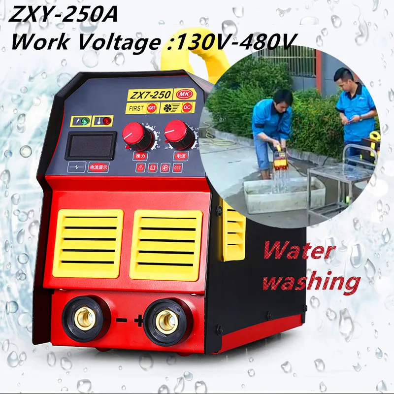 Warehouse clearing: the anti water and electricity welding machine arc IGBT inverter arc welding machine 130v-380v 250A MMA