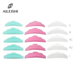 5Pairs Silicone Eyelash Perm Pad Colorful Recycling Lashes Rods Shield Lifting 3D Eyelash Curler Accessories Applicator Tools