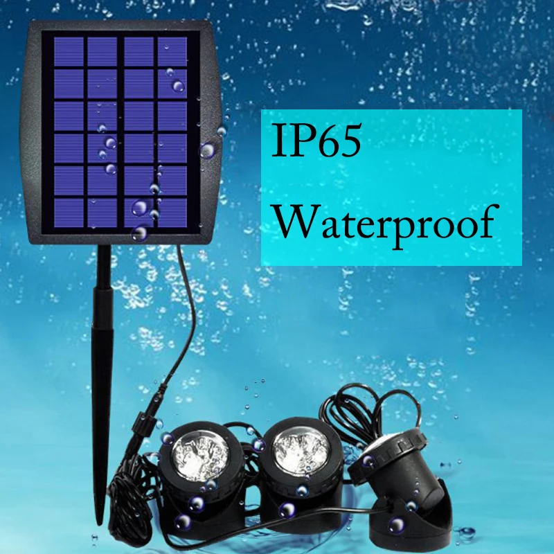 

LED Solar Light Garden Spot Light Outdoor Lawn Landscape Pool Pond Yard Powered Spotlight IP68 Waterproof Outdoor Solar Lamp