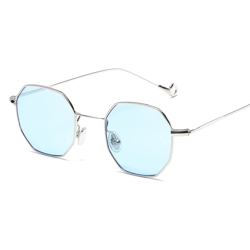 Woman\'s Fashion Metal Sunglasses Small in high quality with case Men\'s  Designer  Eye Glasses Square for Man Discount