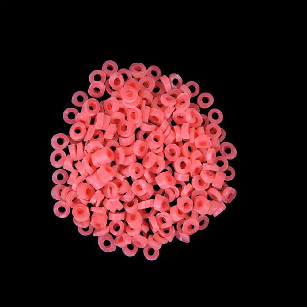 2500PCS=10bags Hot Red Fishing Accessories Fish Tackle Rubber Bands For Fishing Bloodworm Bait Granulator Bait Wholesale