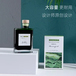 Becomefish Spring And Summer Limited Dip Pen Color Ink Pen Non Carbon Green Ink Matcha Self Adjusting Ink Gold Powder