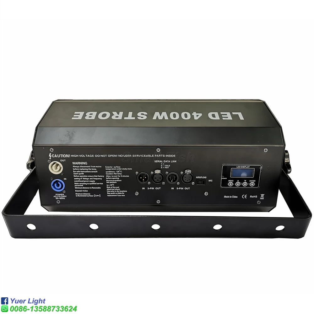 New Disco LED Atomic 400W Strobe Light DMX Professional Wedding Stage Effect Strobe Light Sound Control Wash Light For DJ Party