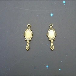 15 pcs Mirror Charms 10X27mm Bronze Color Daily Necessities Charms Pendants Antique Jewelry Making DIY Handmade Craft
