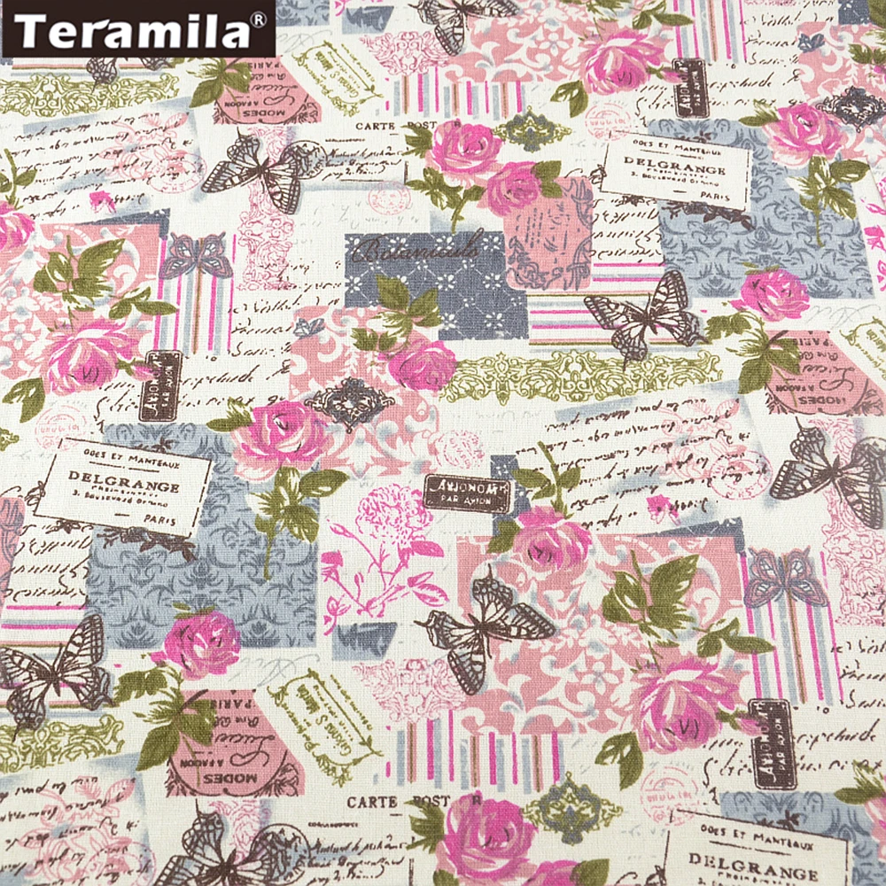 TERAMILA Furniture Upholstery Fabrics by Meters, Linen Fabric for Sewing Tablecloth Sewing Material, Pillow Home Textile