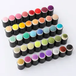 Acrilico trasparente Dito Spugna Daubers Scatola di Immagazzinaggio colorato 40 Griglie Dell'organizzatore Della Cassa Del Pacchetto FAI DA TE Craft Scrapbooking Stamping