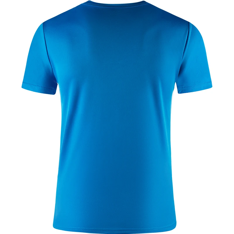 Camiseta de secado rápido para hombre y mujer, camiseta de fibra 100%, logotipo personalizado, bordado, totalmente transpirable, para correr, Verano