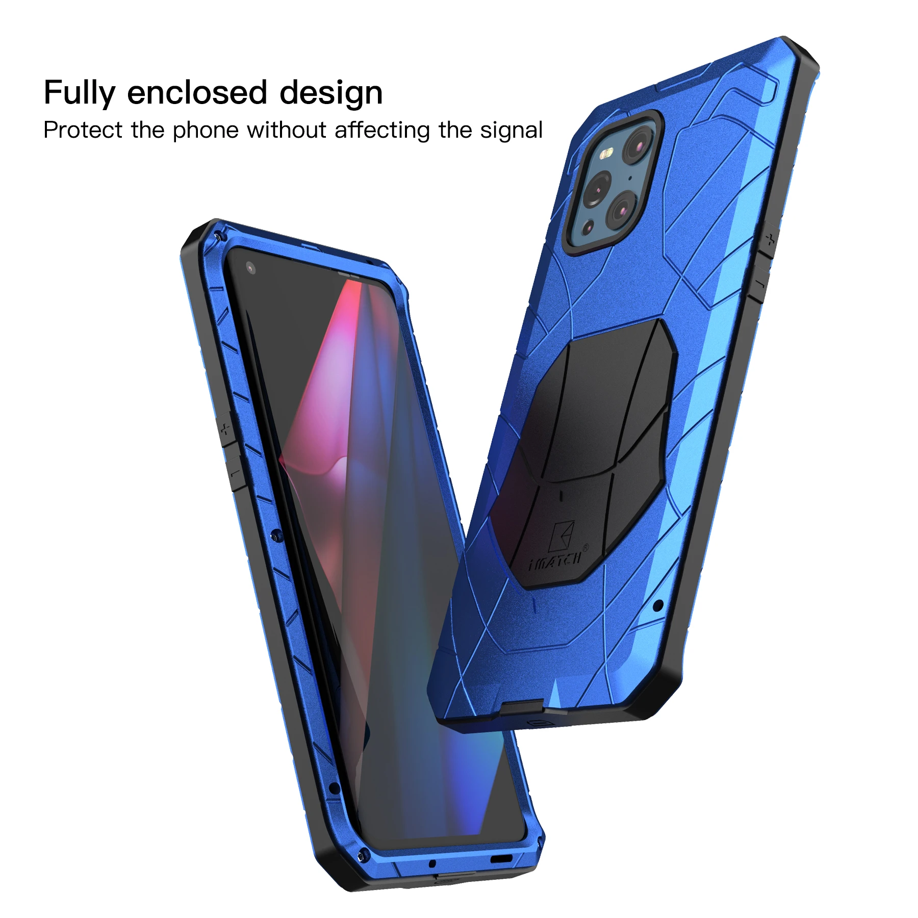 Imagem -04 - Capa de Celular Oppo Encontrar x3 Pro Capa de Alumínio à Prova de Choque e Resistente de Armadura para Oppo Findx3 Pro Acessórios de Telefone