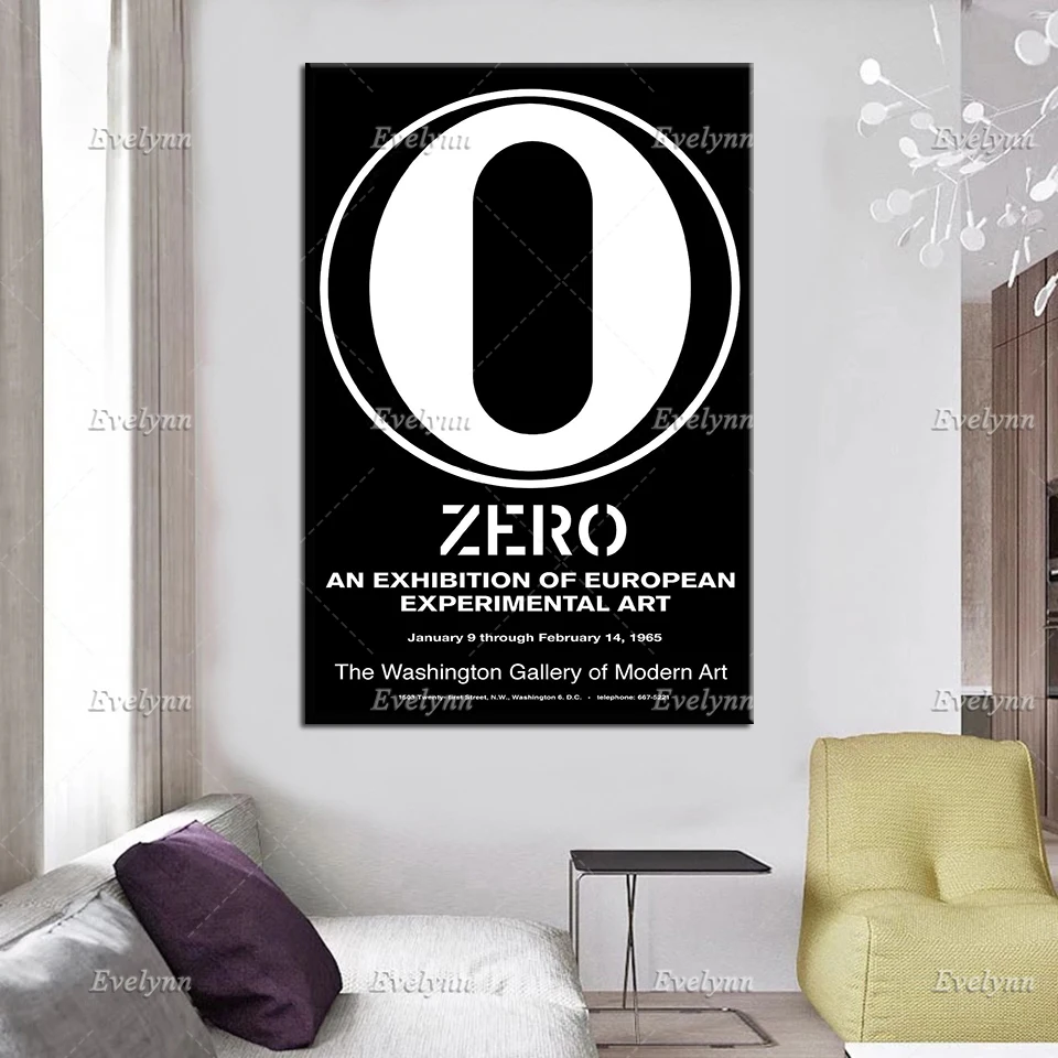 Exhibition Poster Zero An Exhibition Of European Experimental Art 1965 By Vorlass Heinz Mack Home Decor Prints Wall Art Canvas