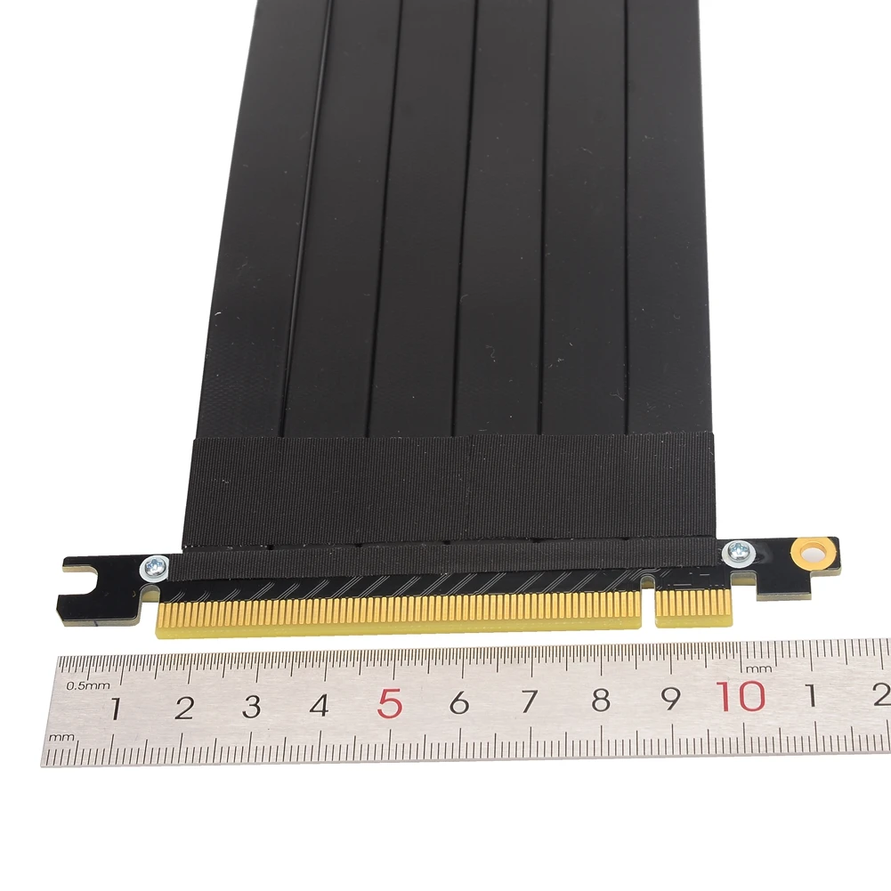 ADT-Link R33SL-PW PCIe Riser Cable X16 to 16X with SATA Power for GPU Graphics Card Extension Ethereum Mining Compatible with RT