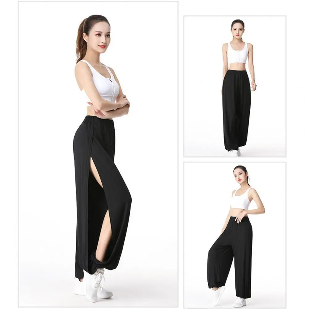 Women Long Trousers Breathable Comfortable Modal Yoga Pants Loosen Trousers Fashion Lady Solid Elegant Women's Pants for Jogging