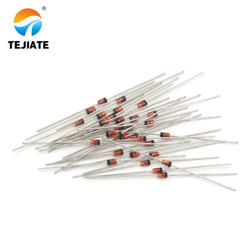 50PCS TEJIATE Diode D0-41 1W 1N4736 4741 4743 4745 4748 4749 4750 4751 4752 4753 4754 4755 Plug-in Type Glass Zener Diodes