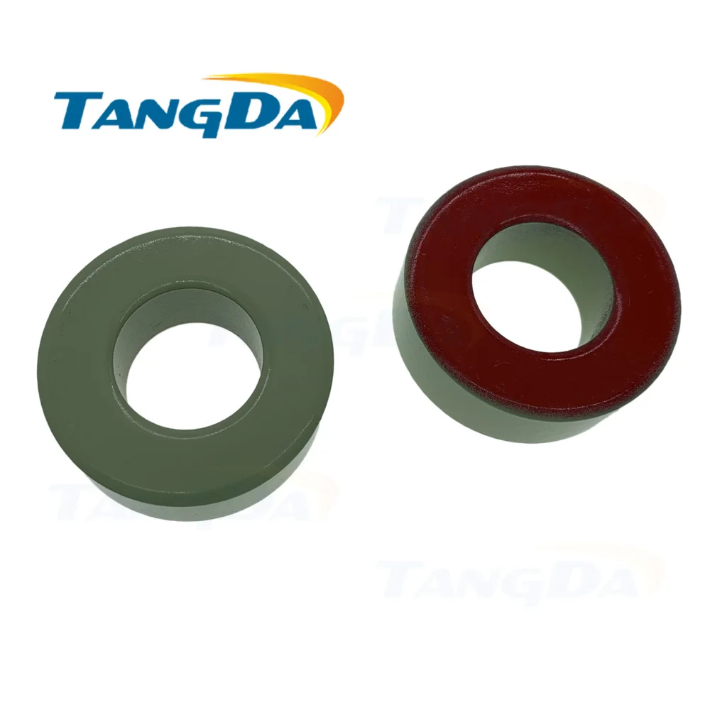 Tangda Iron powder cores T184-18 OD*ID*HT 47*23.5*18.5 mm 169nH/N2 55ue Iron dust core Ferrite Toroid Core toroidal green red A