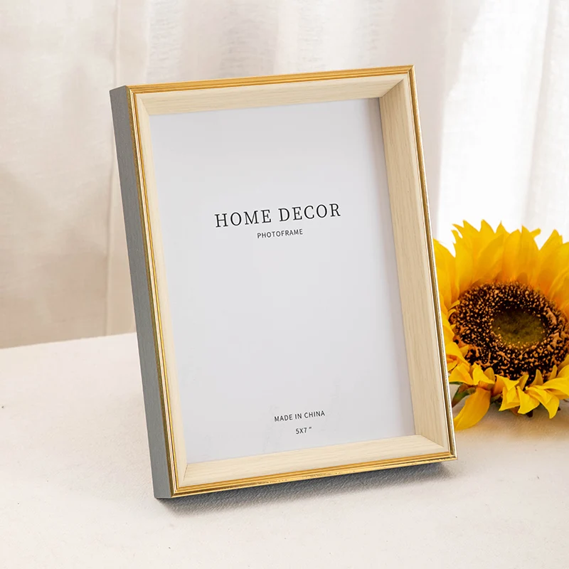 New Simple Nordic Photo Frame Rectangle Resin Desktop 5/6/7/8/10 Inch Layout Home Decoration 1 Piece Modern Bedroom Ornaments