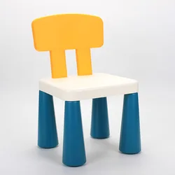 Children's stools kindergarten backrest chairs baby dining chairs plastic  home cartoon small stools non-slip easy assemble