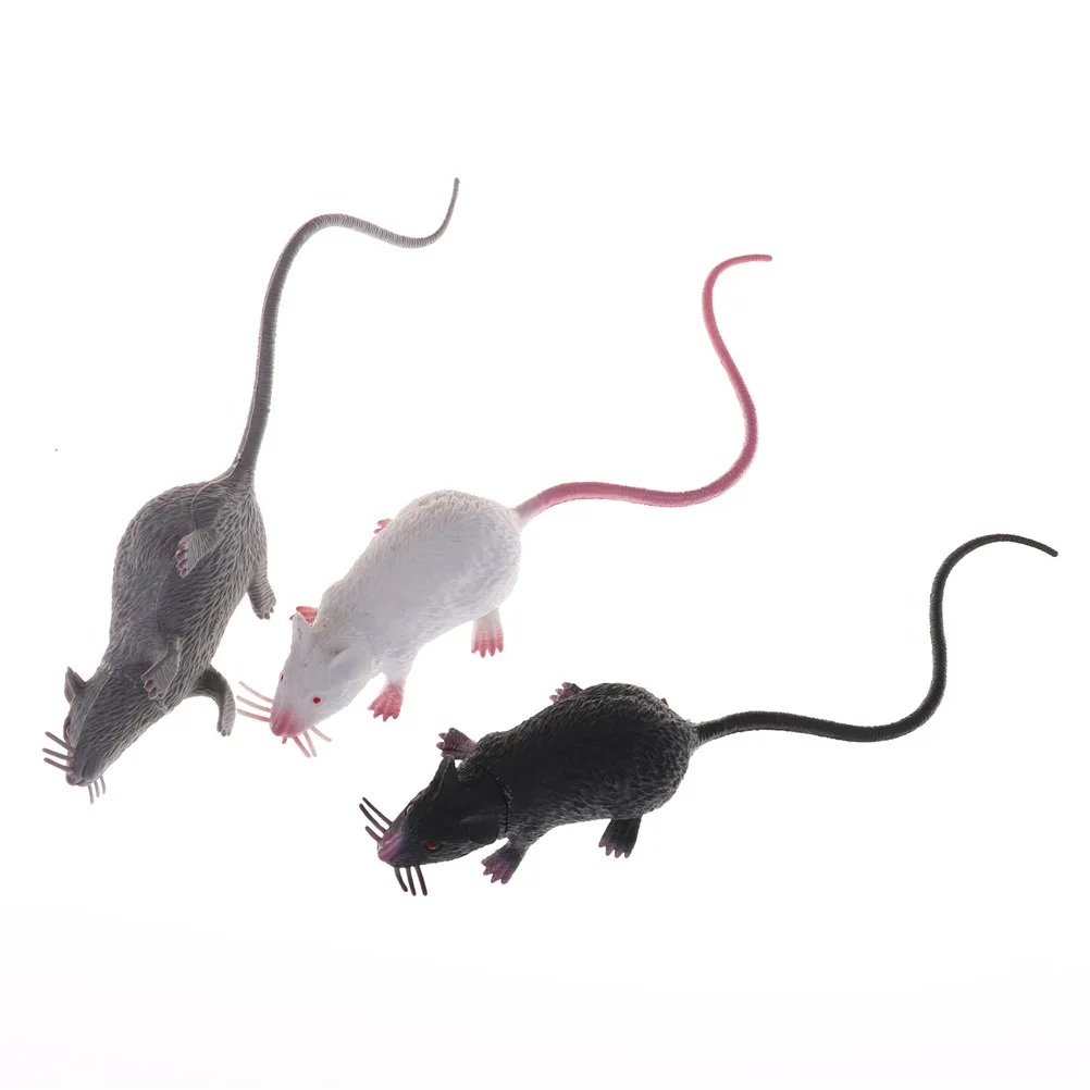 Small Rat Fake Lifelike Mouse Model Prop Halloween Gift Toy Party Decor Practical Jokes Novetly Funny Toys 22CM