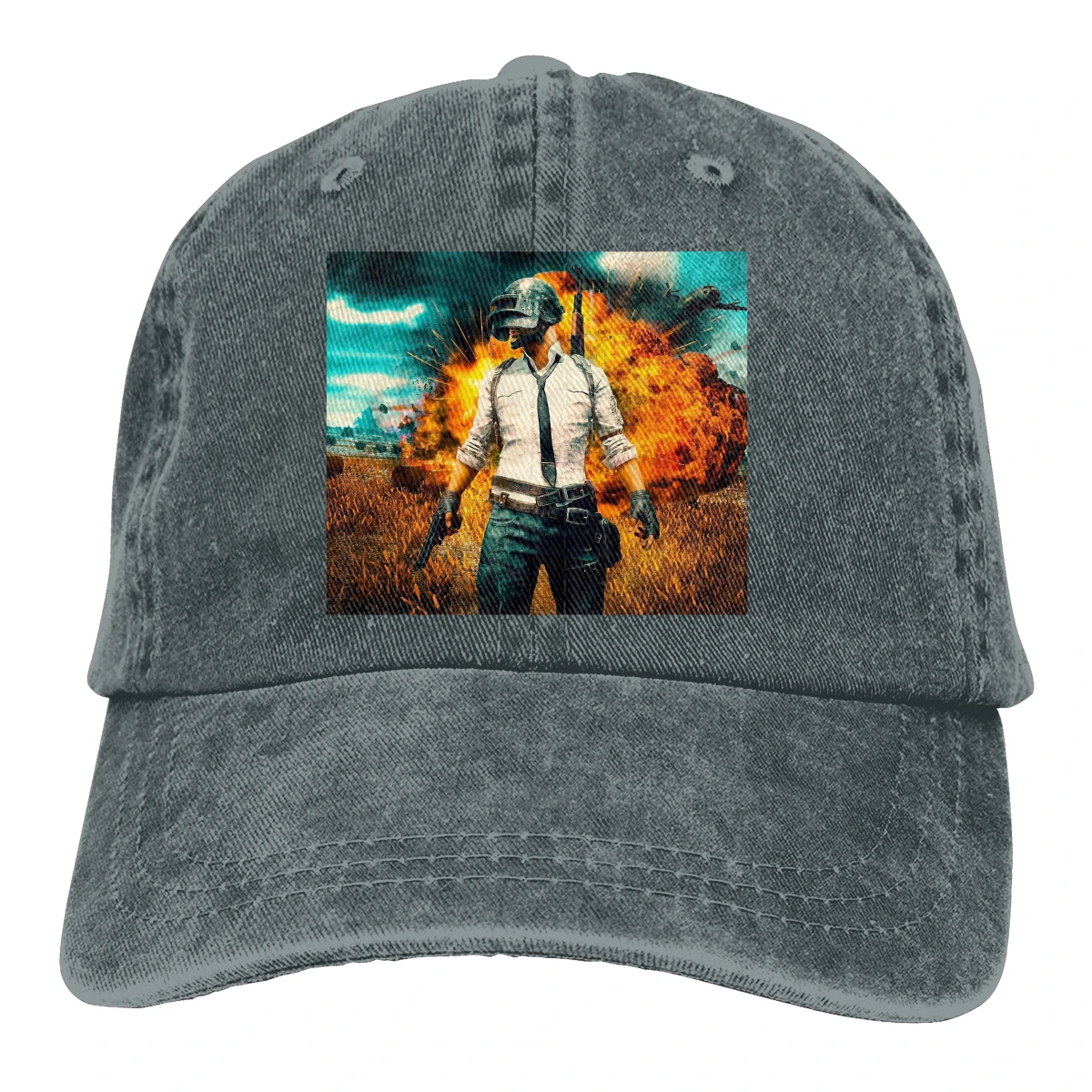 Fire Baseball Cap Men PlayerUnknown's Battlegrounds PUGE Shooting Sandbox Caps colors Women Summer Snapback Caps