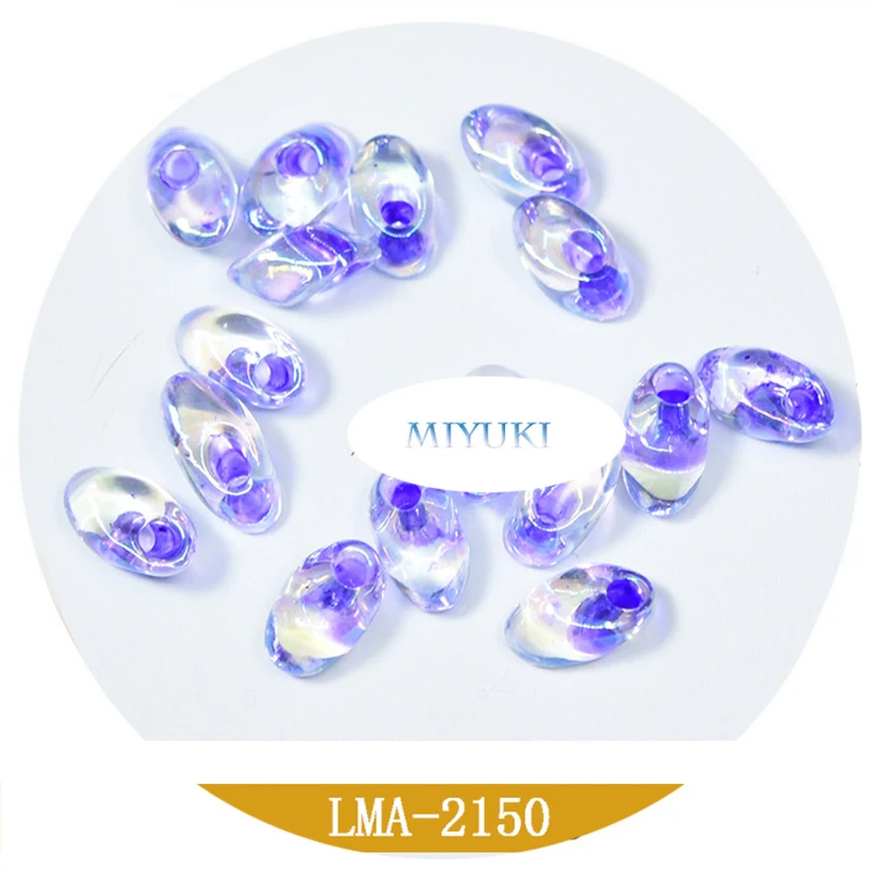 Japan Miyuki Imported Glass Beads Oblique Water Drops] 4*7mm Handmade DIY Accessories 5g  for Jewelry