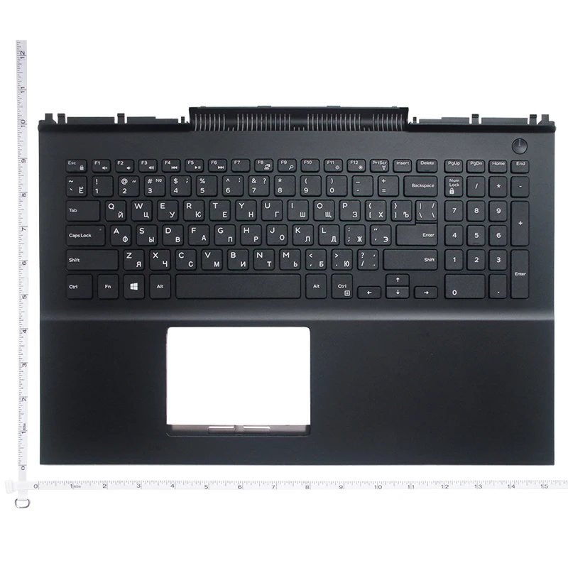 Imagem -02 - Eua Novo Teclado do Portátil para Dell Inspiron157000 7566 7567 7568 7577 5567 sem Backligh c Capa Escudo ru