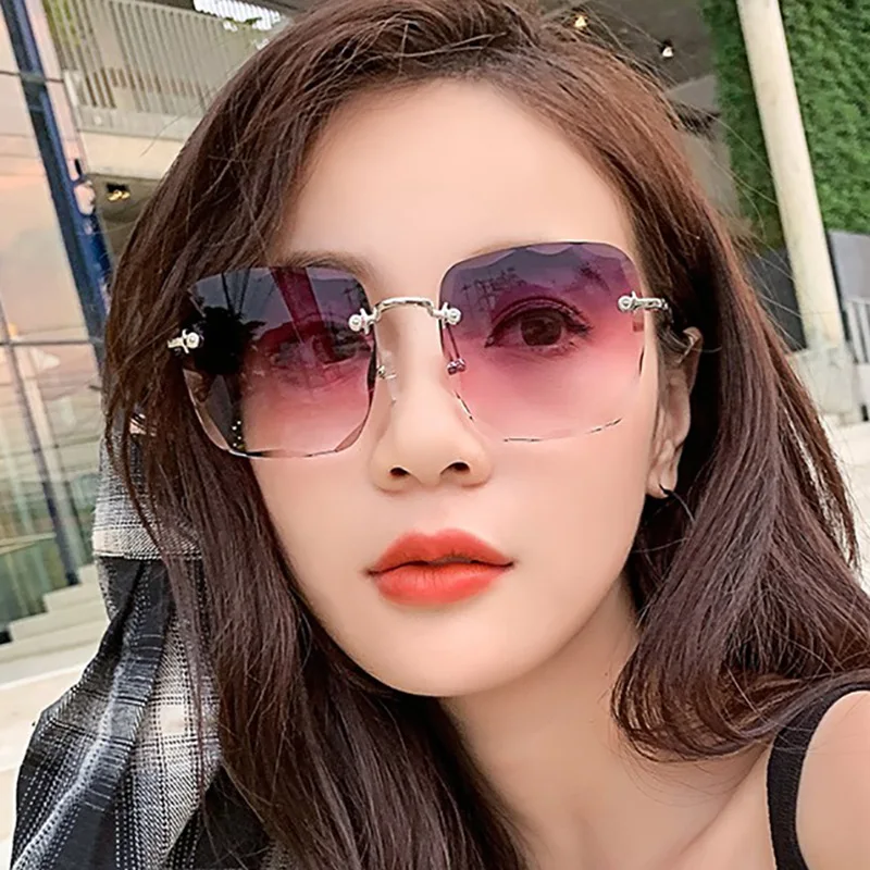 

UV400 fashion square trendy shades big frame luxury oversize mirrored gradient Men Women Sunglasses Oculos de sol