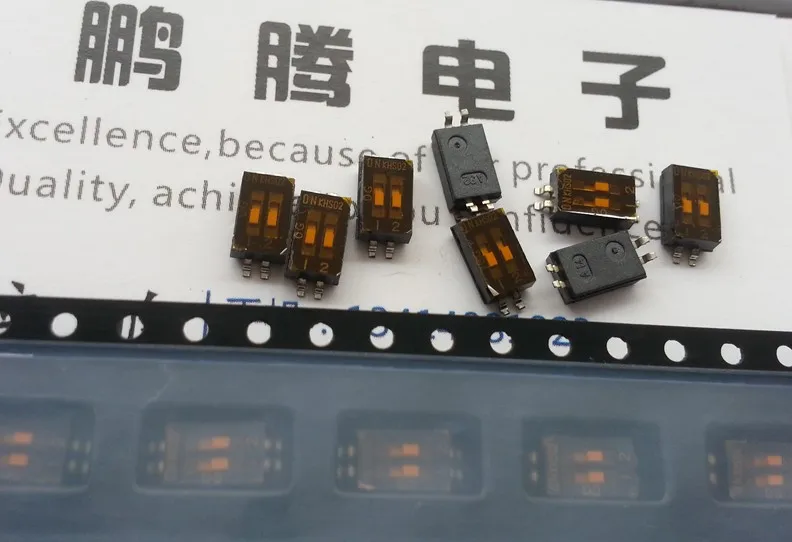 1PCS  Original Japanese OTAX dial code switch 1.27 spacing 2-bit patch coding switch SOP-4 KHS02E