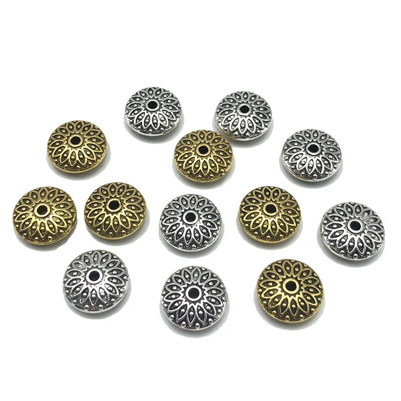 15pcs disc perforated spacer beads septa connection for jewelry making DIY handmade bracelet jewelry accessories wholesale