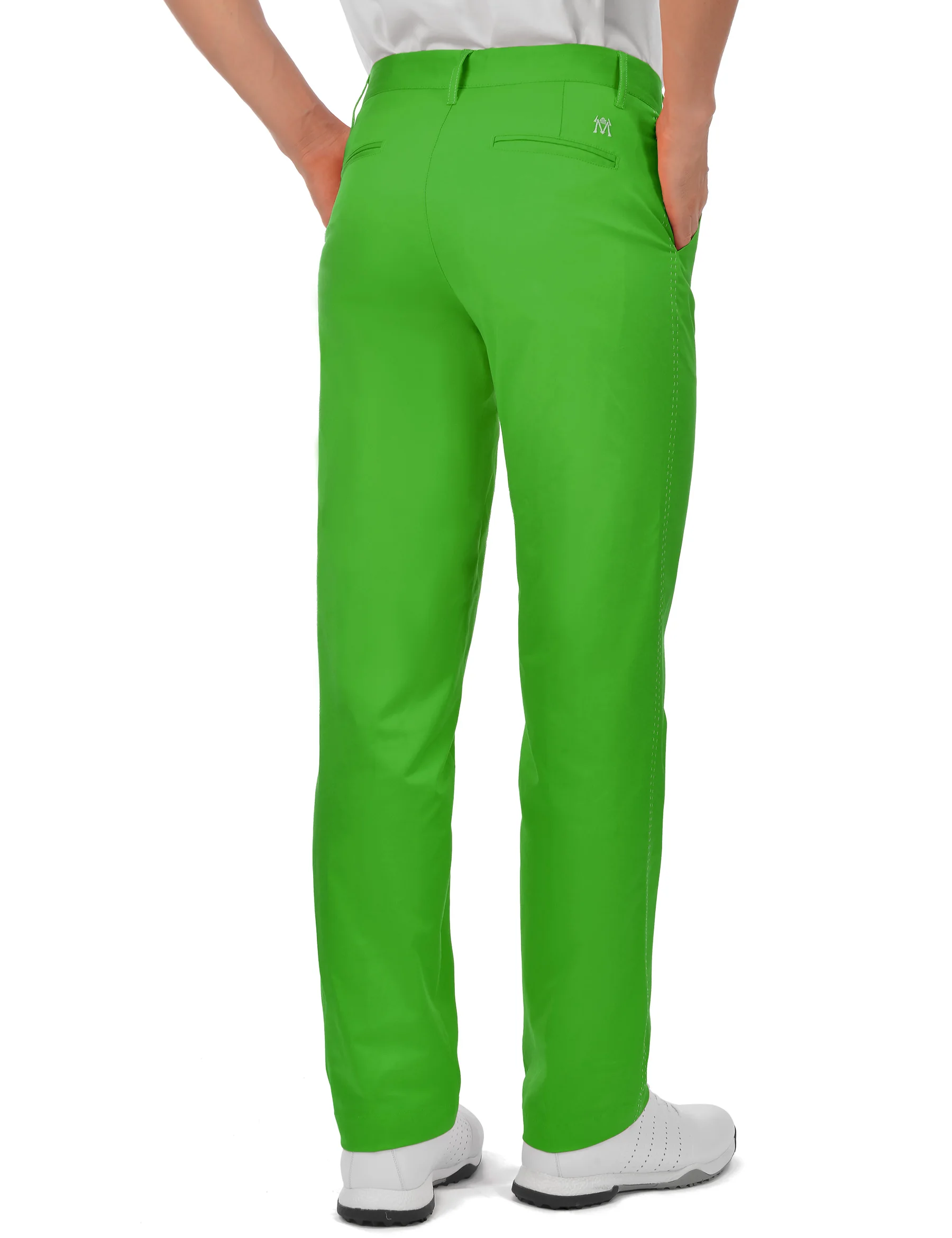 Calça de golfe elástica respirável masculina, calça comprida casual de lazer, ajuste seco rápido, primavera e verão