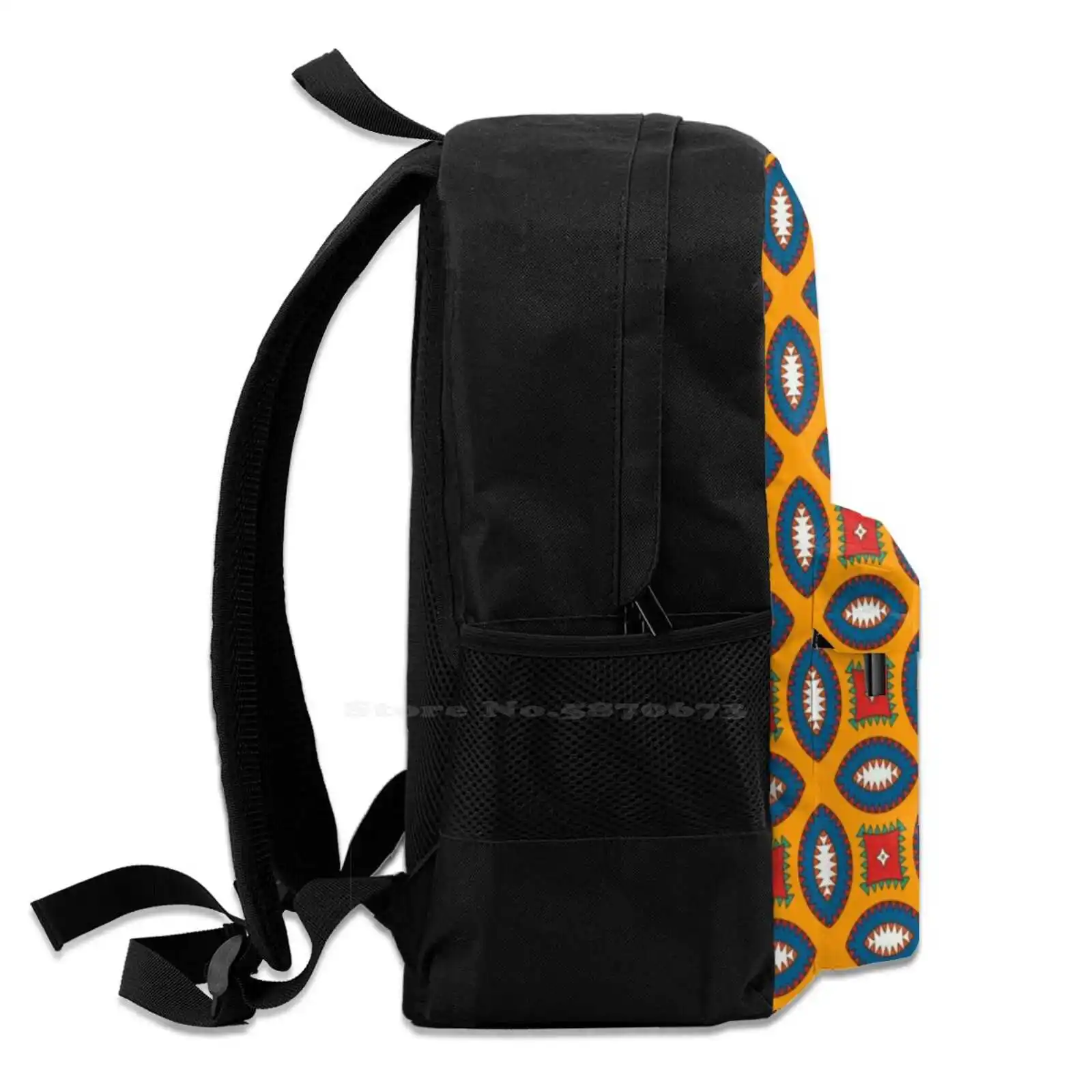 African Pattern Ankara Fashion Travel Laptop School Backpack Bag African Pattern African Pattern Ankara Ankara Ankara Pattern