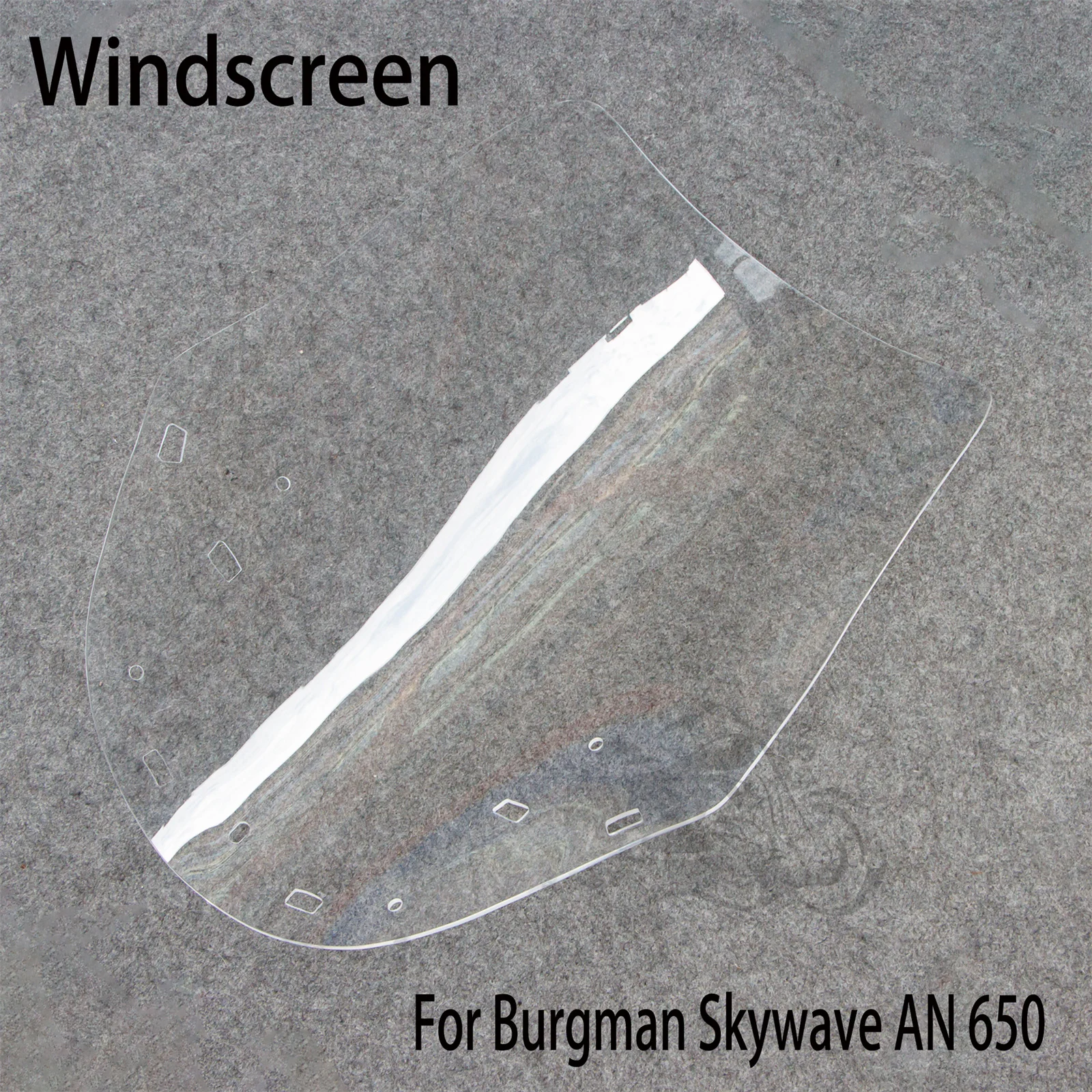 Fit for 2002 - 2012 Suzuki Skywave Burgman AN650 Windscreen Clear 62cm Windshield Motorcycle Accessories AN 650 Deflector 03 04