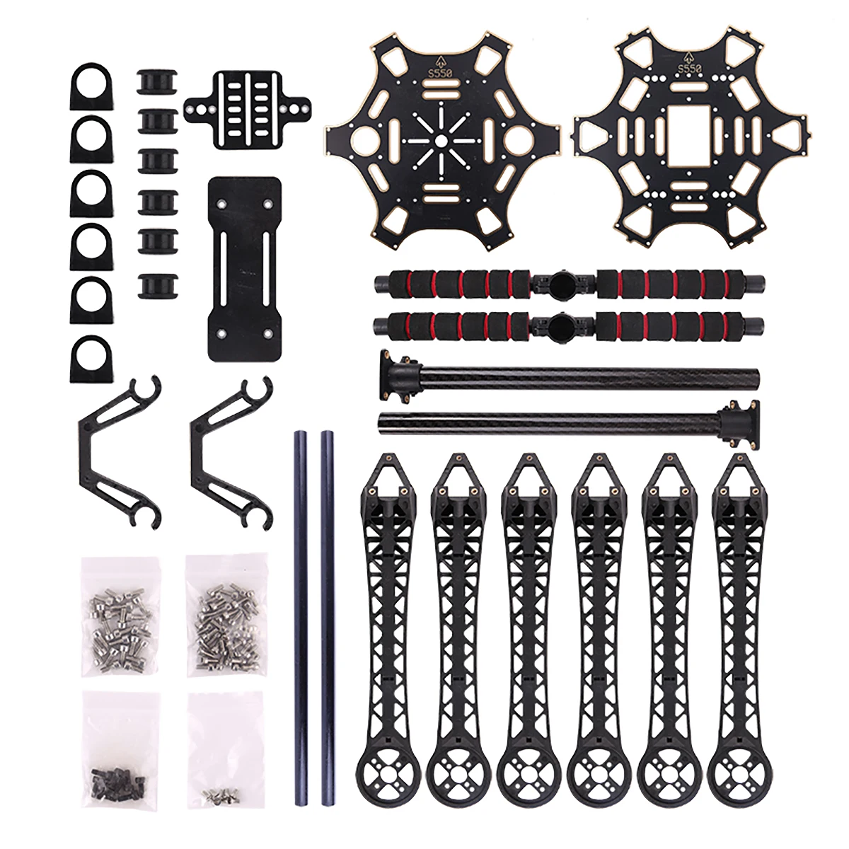 Kit de marco de hexacóptero con equipo de aterrizaje no flotable, S550 F550 500, actualización, para Dron FPV Multirotor DIY