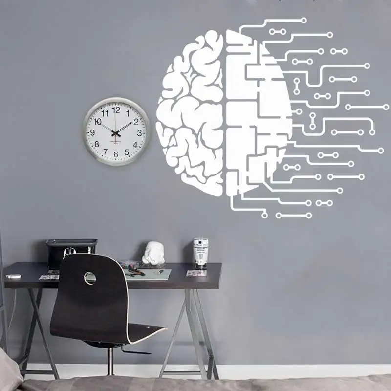 Technology Circuit Board Wall Sticker Computer IT Decoration Software Science Company Office Decoration Fashion Vinyl Wall Decal