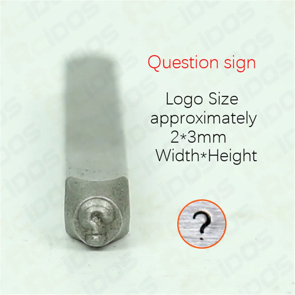 RCIDOS 3mm Exclamatory/Question/Dot/Full stop/Colon/Comma/Semicolon sign Metal jewelry Steel punch stamp