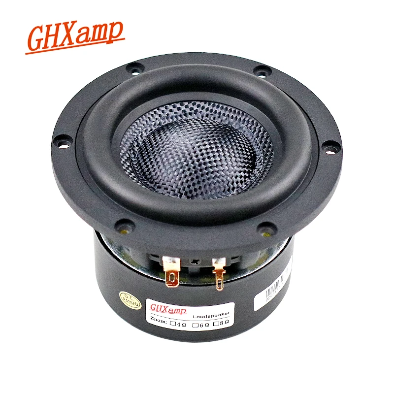 High-end 4 Inch Subwoofer Woofer Speaker HIFI 4OHM Bass Loudspeaker Fiberglass Cone Low Frequency 40W 80W Home Audio Unit 1PC