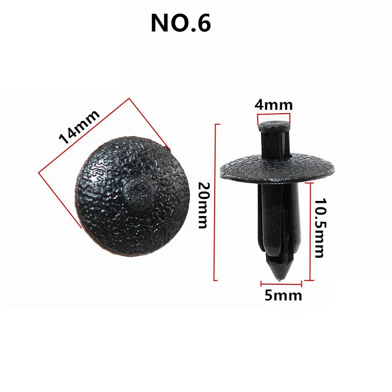 For Volvo S60 S80 V70 C70 Car Fastener Clip Door Interior Cover Plug-in Rivet 8mm 6mm 5mm 7mm Hole Beige Fender Trim Panel Gray