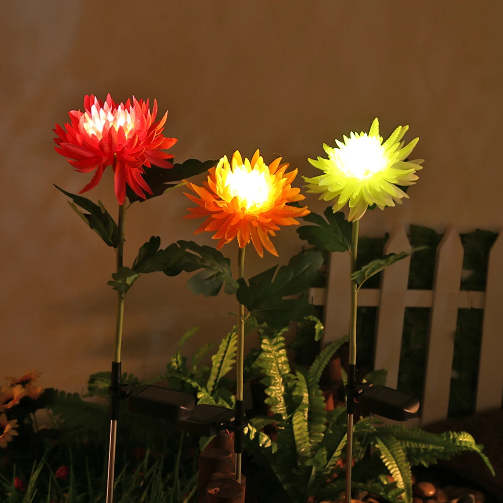 

Solar LED Artificial Flower Lawn Lamp Outdoor Waterproof Flower LED Garden Decorative Light Landscape Lamp for Yard Patio Path