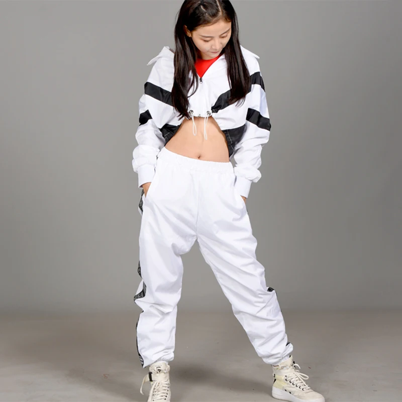 New Hip Hop Dance Costumes Female Street Dancewear Men Jazz Dancing Performance Clothing Adults Modern Stage Outfit DN5384 image 5