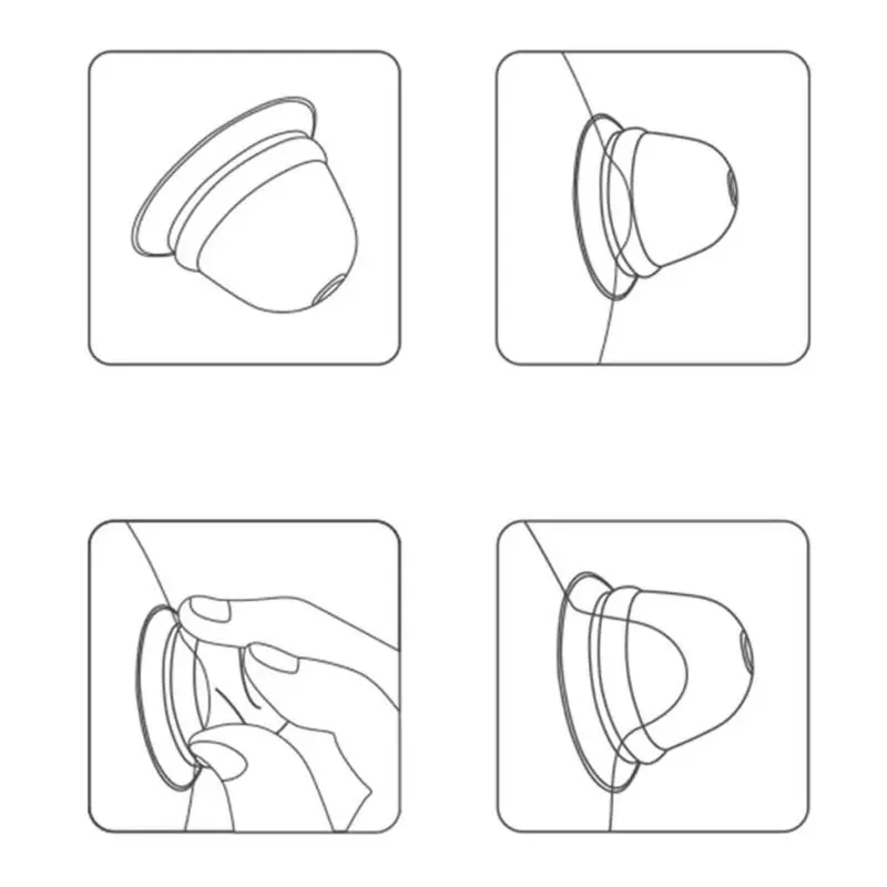 편평한 거꾸로 된 젖꼭지 용 젖꼭지 교정기 부드러운 실리콘 보조 젖꼭지 흡인기 풀러 액세서리