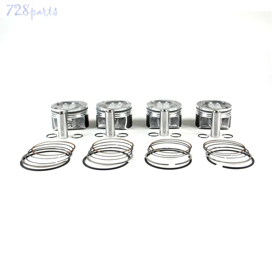 4PCS Piston&Ring Set 1.4TSI Φ19mm Fit For VW Jetta Golf MK5 6 Passat B7 Scirocco 137/138 Tiguan 03C107065CK