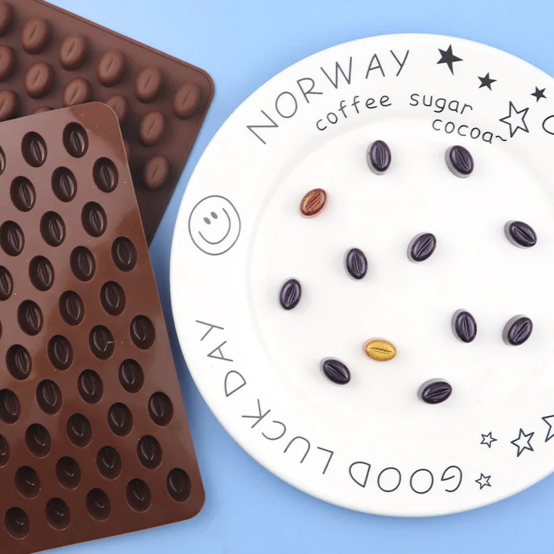 

Mini Silicone Ice Grid Mold, Chocolate, Coffee Bean Mold, Xg123, 55