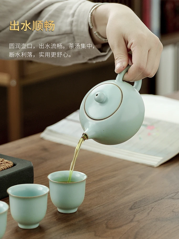 Ceramic Teapot with Infuser for Loose Tea Charm Kung Fu Porcelain Chinese Container Teapot Zaparzacze Do Herbaty Teaware BD50TT