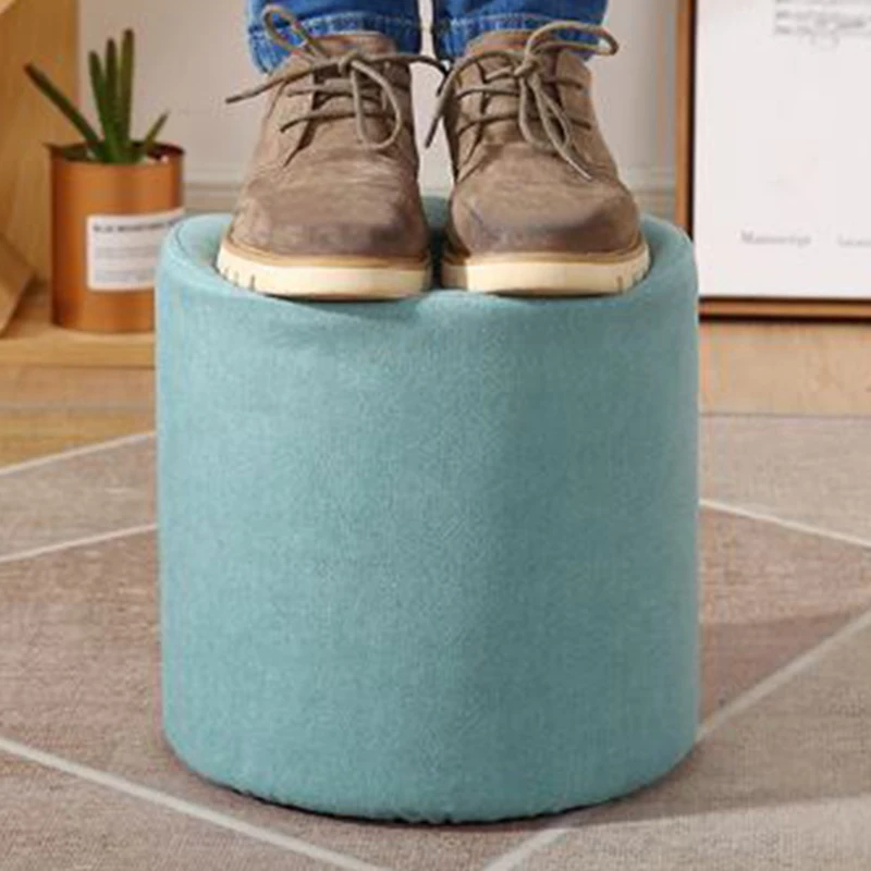 Furniture Bedroom furniture Ottoman Sofa Children\'s Stool Solid Wood Stool Ins Fabric Bench Muebles الأثاث المنزلي Chaise가구 стул