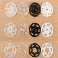 100pcs 7mm/10mm/13mm/15mm/18mm/21mm Small ABS plastic Snap Fasteners Press Button Stud sewing accessory