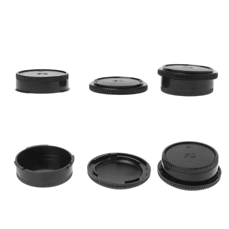 Rear Lens Body Cap Camera Cover Anti-dust Mount Protection Plastic Black for canon FD